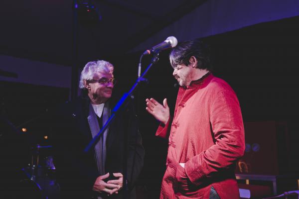 Mario Botta & Koen Vanmechelen, cornerstone ceremony, LABIOMISTA, photo Magali Merzougui 