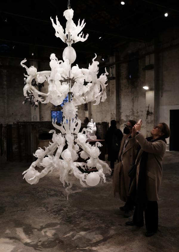 Burning Falls, opening, photo by Agne Raceviciute Burning Falls, opening, photo by Agne Raceviciute