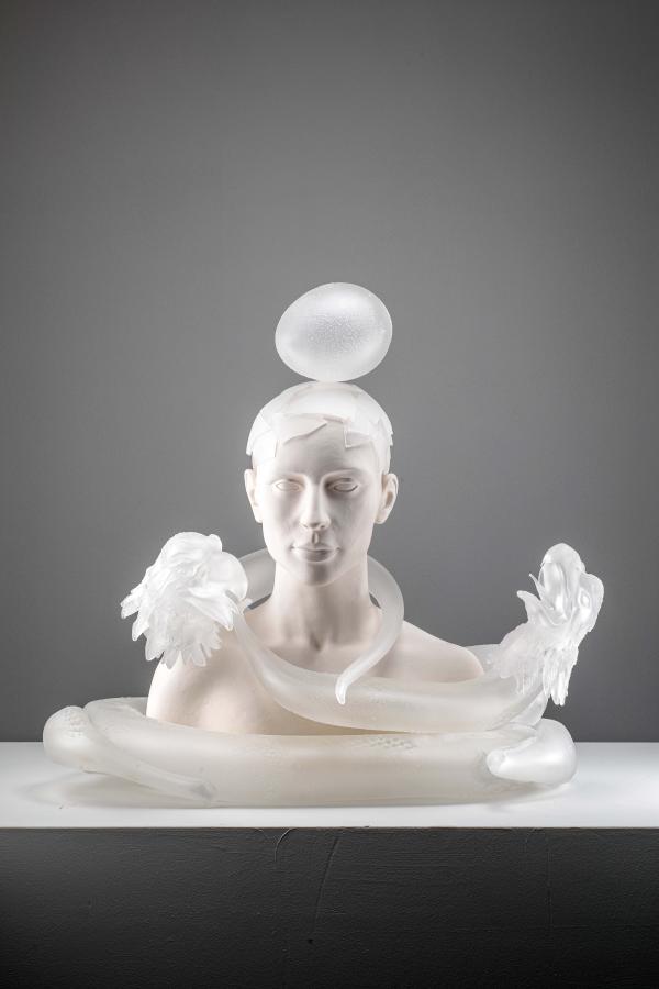 Temptation, 2021 Ceramic, glass © Koen Vanmechelen