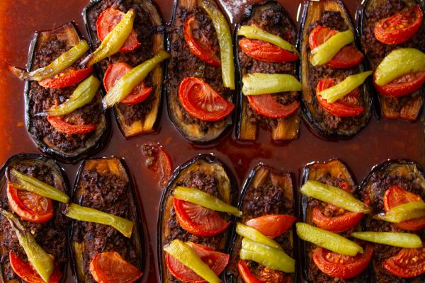 Turkse Gevulde Aubergines van Erkan en Nesniham