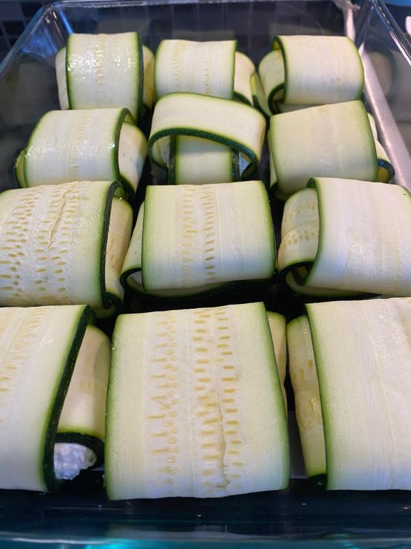 Gevulde courgetten in de oven van Viviane